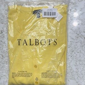 Talbots Yellow Cardigan Sweater
